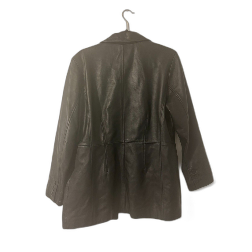 Worthington Black Genuine Lambskin Leather Jacket